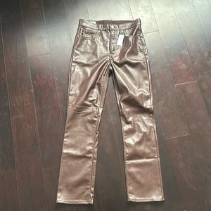 NWT Gap faux leather pants